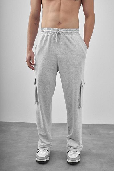 Respire Ανδρικό φούτερ Cargo Baggy Fit Snow Melange