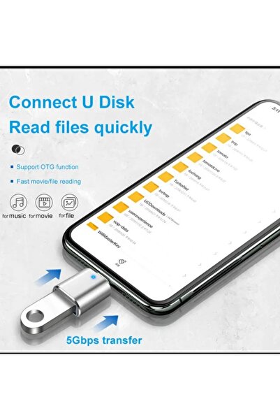 HUXBEE محول USB A 3.0 إلى Type C Jet Speed ​​USB C هيكل معدني لا يسبب التسخين