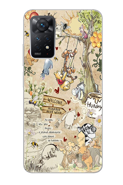 moonset Xiaomi Redmi Note 11 Pro/Note 12 Pro 4G Uyumlu Winnie The Pooh Kolaj ...