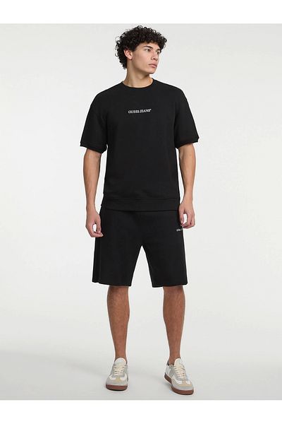 Guess Jeans Gj Reg Embro Shorts Men's Black Shorts M5Gd49Kcpr1-Jblk
