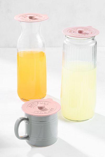 Vienev 3 Pieces Silicone Heat Protector Cup Cover Pink