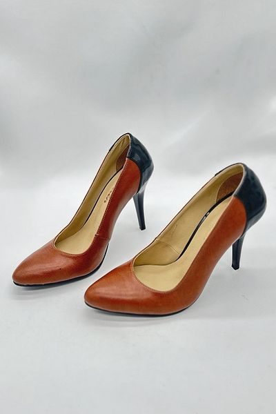 SWORD Women's Stiletto - Black Heeled Stiletto with Back Black Detail - Summer Stiletto