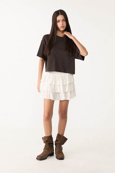 Stradivarius Oversize cropped T-shirt