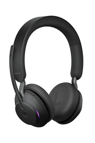Jabra Casti cu microfon Jabra Evolve2 65 UC Stereo, Bluetooth, statie de incarcare, USB Type-C (Negru)