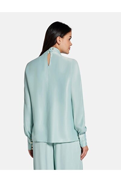 Guess CLAIRE LS BLOUSE Kadın Yeşil Bluz W5PH1FWHHB0-G7R6
