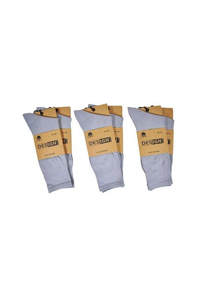 RBS SOCKS Men's Natural Organic Nylon-Free Seamless Socks 3-Pack