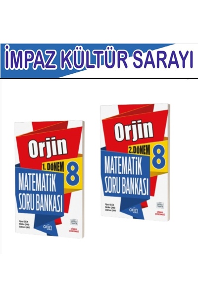 Kurmay Yayınevi Orjin 8. Sınıf LGS 1. ve 2.  Dönem Matematik Soru Bankası