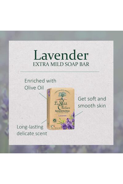 Le Petit Olivier Hygiene Beauty Soap Extra Gentle - 250 g - Lavender