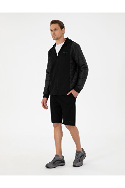 Pierre Cardin Siyah Comfort Fit Örme Şort 50306935-VR046