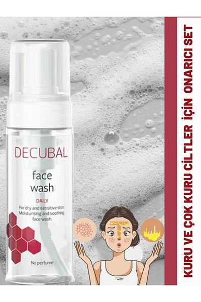 Decubal Repair Cream for Dry and Very Dry Skin 100 ml and Facial Cleansing Foam 150 ml