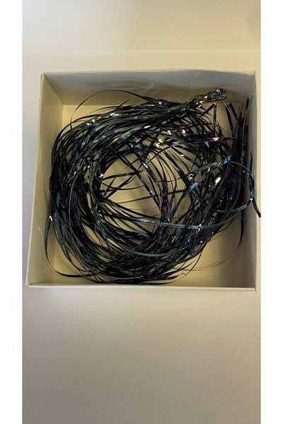 KALİ DEKOR سلك أزرق مكسور، سلك مكسور، هواية، سلك ملون مكسور، ملون، سلك بارتين