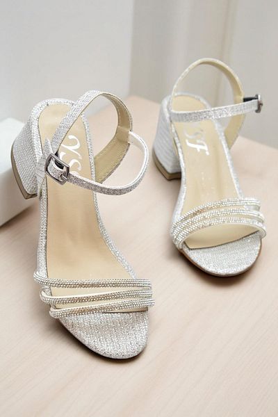 ayakkabiburada 382 Rochie de seara Pantofi cu toc pentru fete Pantofi de seara de logodna pentru fete Sandale pentru copii deschise