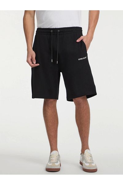 Guess Jeans Gj Reg Embro Shorts Men's Black Shorts M5Gd49Kcpr1-Jblk