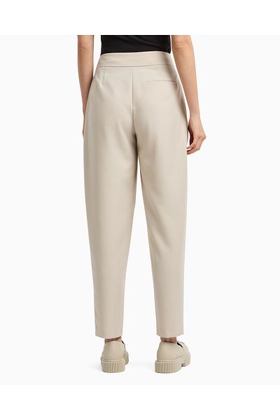 Armani Exchange Women's Comfortable Fit Flared Sliced Pleated Pants Xw 000222   Af10855-U1095