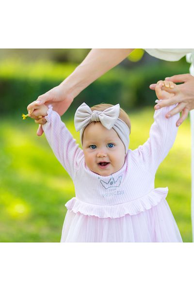 Babygiz Cotton Girl's Crossheadband - Non-Slip, Sweatproof, Ultra-Light and Stretchy
