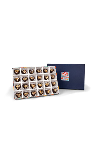 Chocofly Çatlak Series 24'lü El Yapımı Belçika Çikolatası( Kalp Bitter)