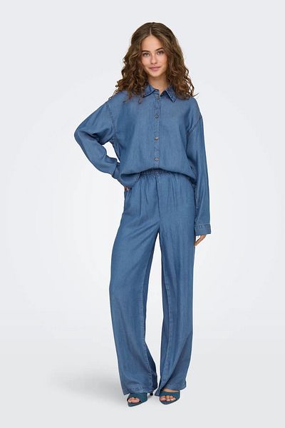 ONLY Cămașă cu mânecă lungă oversize Onlcharis pentru femei 15337928 Albastru închis