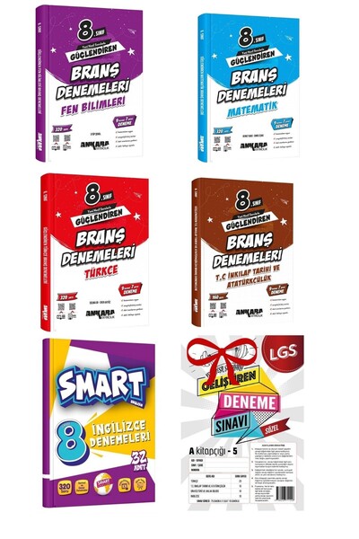 Ankara Yayıncılık 8.Sınıf Güçlendiren Türkçe - Matematik - Fen Bilimleri TC i...