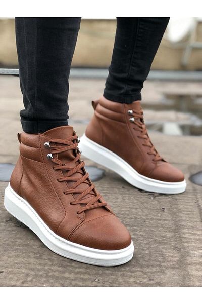 FASHIONLINE Ανδρικά αθλητικά μποτάκια SLW202 Toronto Lace-Up Skin BT Tan