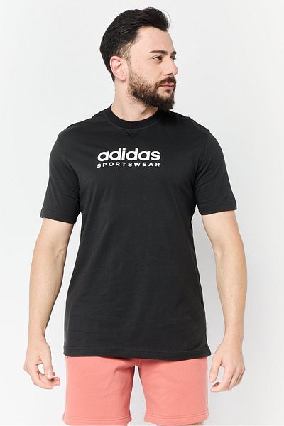 adidas Men Sportswear Fit Short Sleeve Outdoor T-shirt, Black