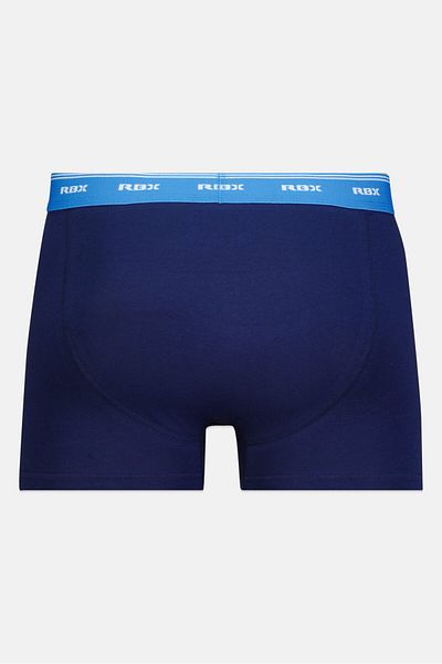 RBX Men 3 Pieces Brand Logo Boxer, Grey/navy