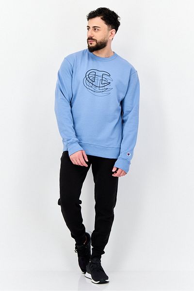 Champion Men Sportswear Fit Outdoor Sweatshirt, Light Blue