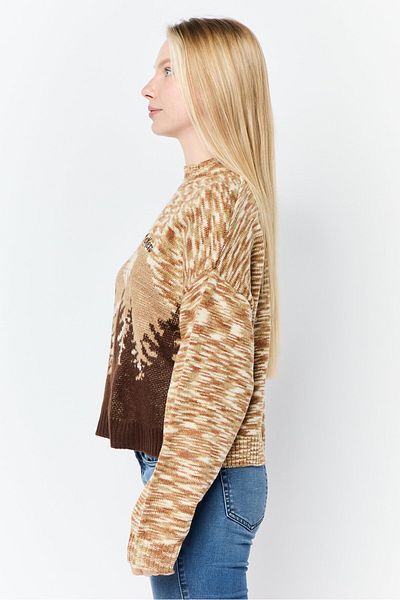 Kickers Classics Women Space Dyed Sweater, Brown