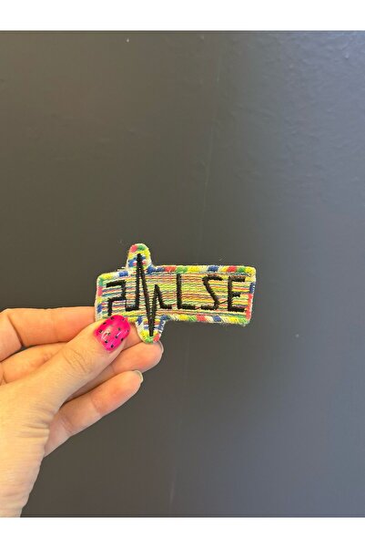 Gönülden Tasarım ŠARENI VEZ, IZRAĐENI PISANI AMBLEM, ŠIVANJE APLIKACIJE 8X4 CM