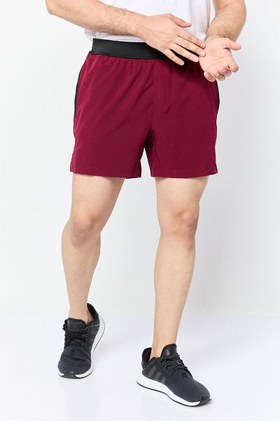 Mister Men 5 Inseam Sportswear Fit Training Shorts, Maroon