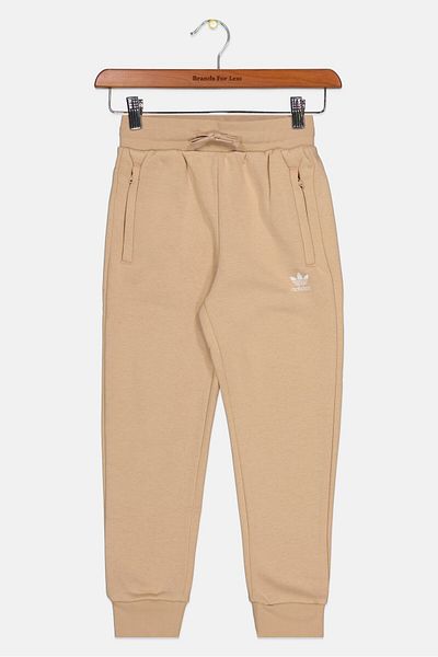 adidas Kids Girl Sport Fit Drawstring Outdoor Sweatpants, Beige