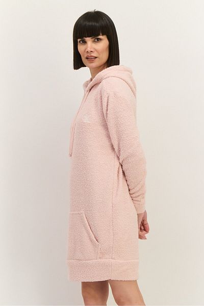 Calvin Klein Women Textured Sleepwear Hoodie, Pink