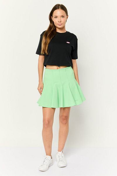 Esprit Women Pleated Mini Skorts, Green