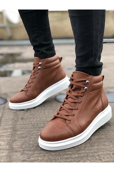 FASHIONLINE Ανδρικά αθλητικά μποτάκια SLW202 Toronto Lace-Up Skin BT Tan