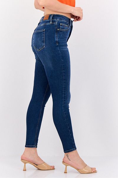 Esprit Women Skinny Fit Washed Stretchable Jeans, Blue