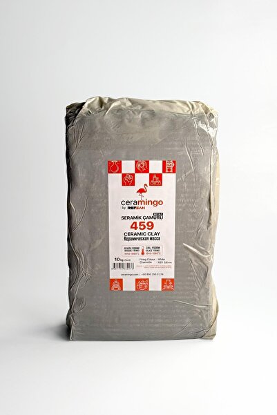 Ref-San 459 Şamotlu Beyaz Seramik Çamur Vakumlu - 20 KG