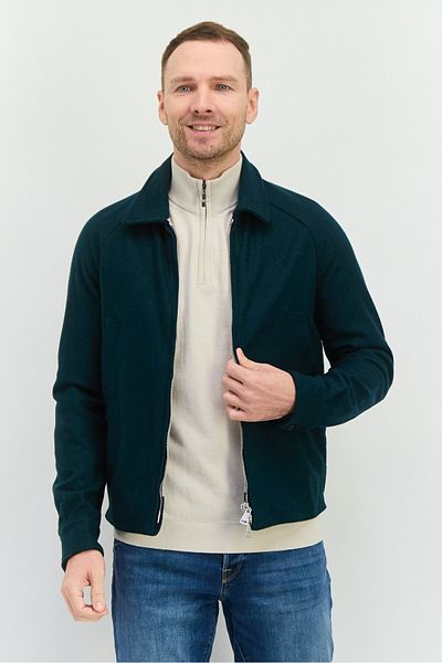 Tommy Hilfiger Men Textured Softshell Jacket, Green