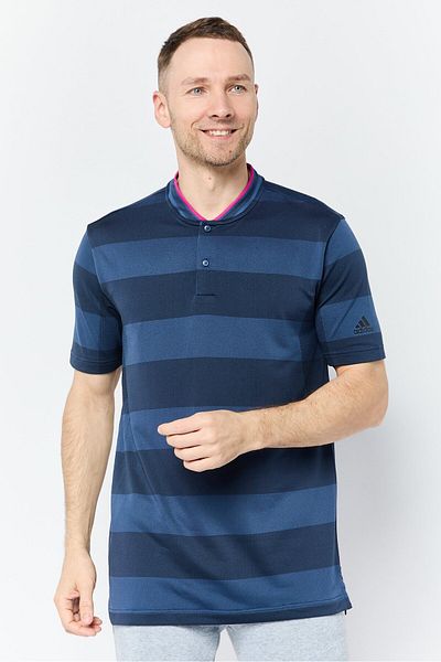 adidas Men Sportswear Fit Short Sleeve Outdoor Polo Shirt, Navy