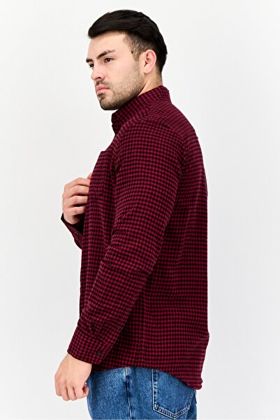 Chaps Men Regular Fit Plaid Long Sleeve Casual Shirts, Multicolor