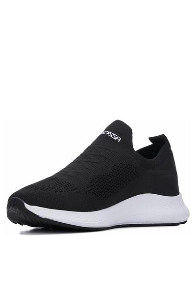 Bukond Casual Women's Men's Unisex Sneaker Knitwear Breathable Walking Laceless Flexible Sports Shoes