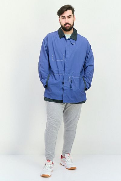 adidas Men Sportswear Fit Long Sleeves Outdoor Jacket, Dark Blue