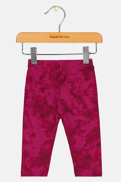 GAP Toddlers Girl Tie Dye Leggings, Purple