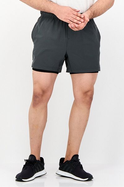 Mister Men 5 Inseam Sportswear Fit Outdoor Shorts, Dark Grey