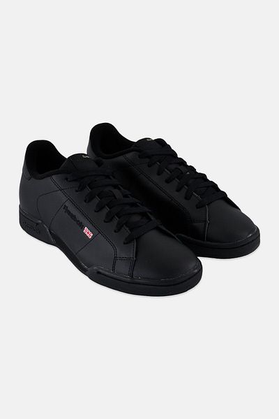 Reebok Men NPC II Lace Up Tennis Shoes, Black