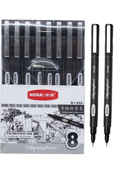 Andofis Draving Technical Drawing Pen Set Calligraphy Pen Set of 8