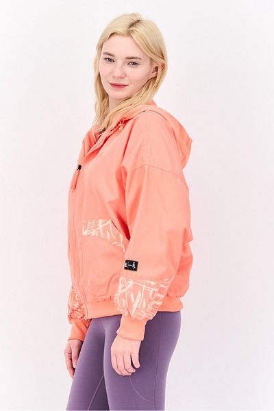 adidas Women Sportswear Fit Long Sleeve Outdoor Jackets, Coral