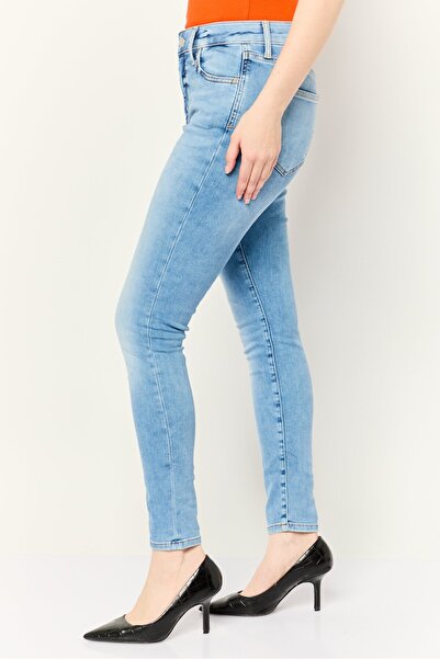 Esprit Women Skinny Fit High Rise Washed Stretchable Jeans, Blue