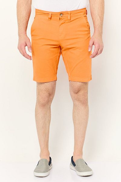 Nautica شورت تشينو رجالي ضيق، برتقالي