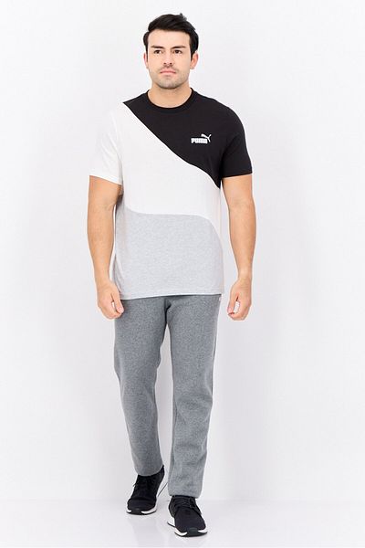 Puma Men Sportswear Fit Brand Logo Training T Shirt, White