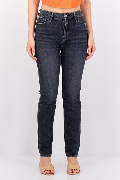 Esprit Women Slim Fit Washed Stretchable Jeans, Washed Black