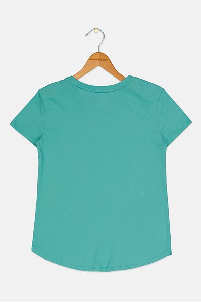 GAP Kids Girl Sequined Short Sleeve Top, Green